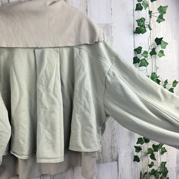 Free People We The Free Addison Jacket Top Ribbed Oversized Slouchy L - Picture 9 of 11